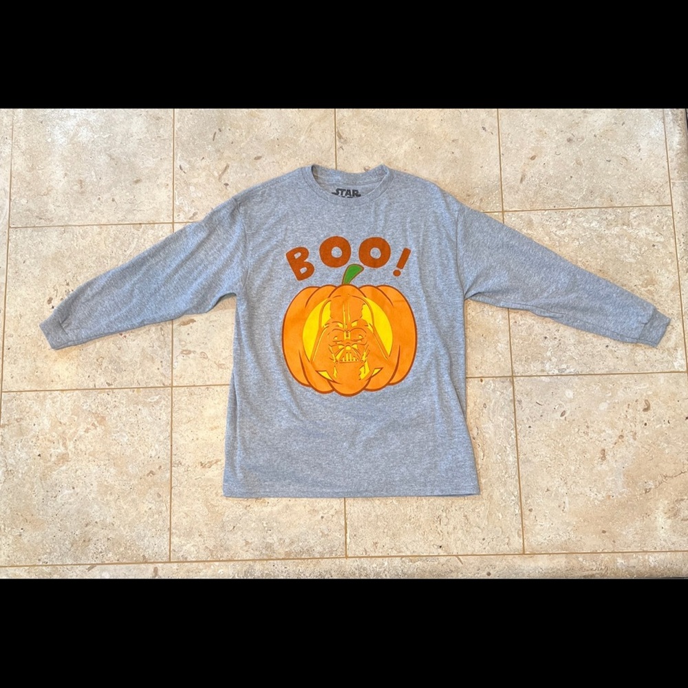 Star Wars Pumpkin Shirt boys size Medium